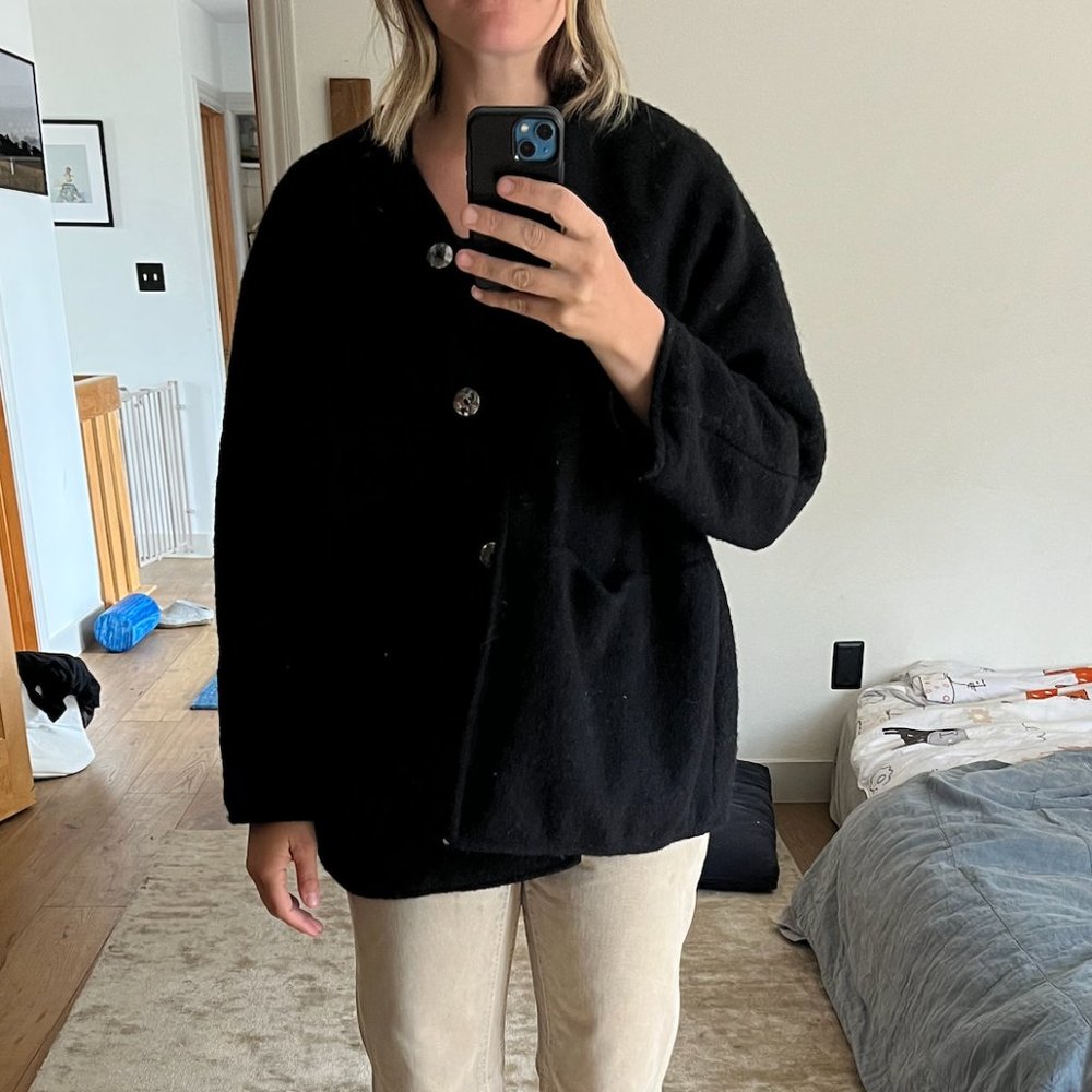 Worker's Nobility Midi Jacket Black, One size